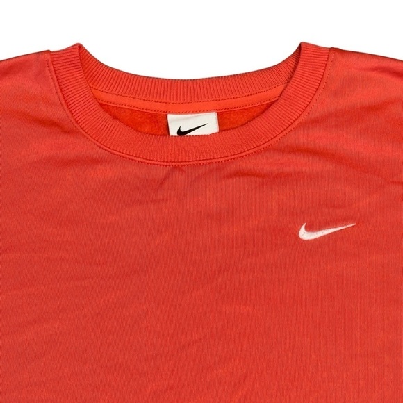 Nike Therma-Fit Logo Side Zip Sweatshirt. Bright Coral Size Small #1431 - Picture 2 of 7